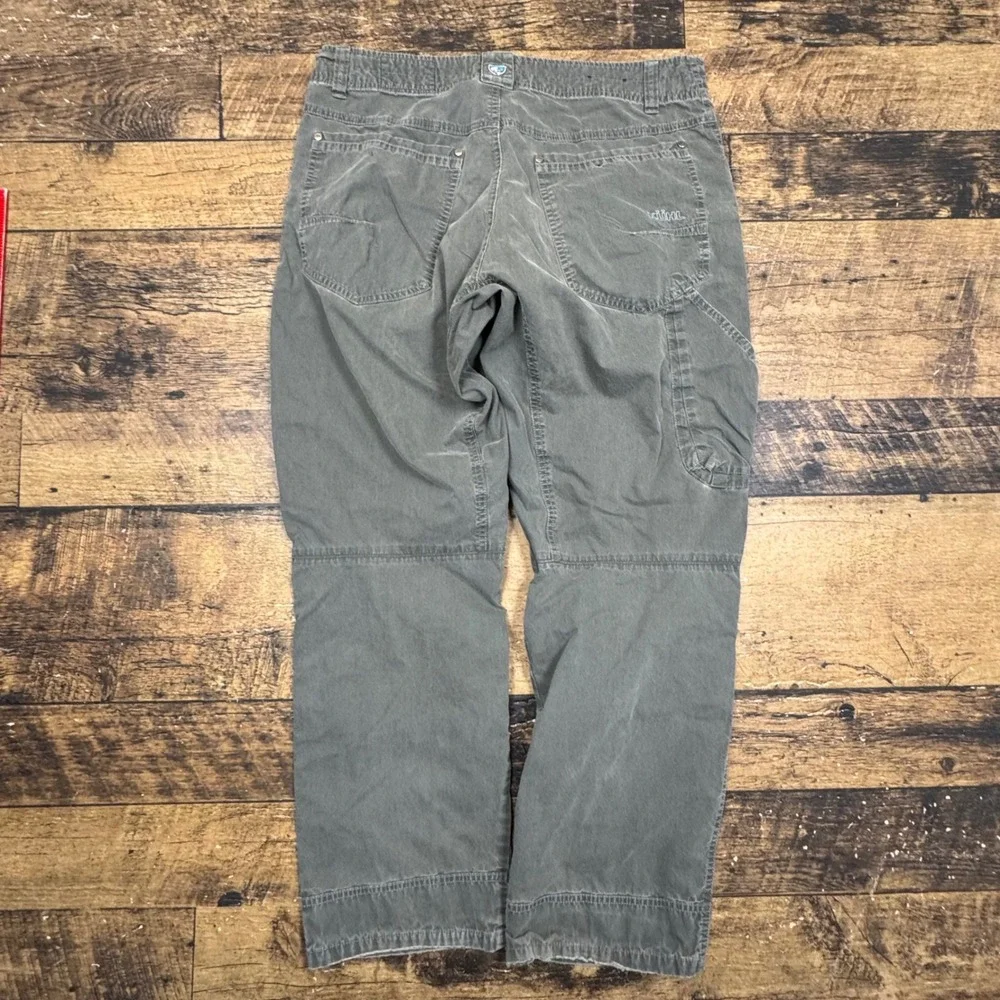 KUHL Mens 34x30 Pants Vintage‎ Patina Dye Cargo Outdoor Khaki Gray